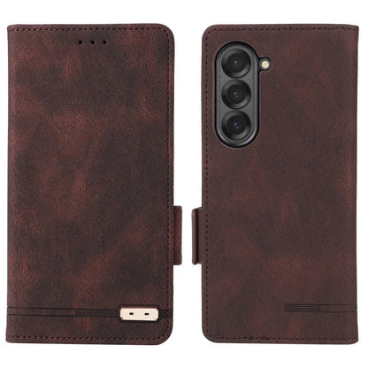 For Samsung Galaxy Z Fold6 5G Case Wallet Leather Folding Phone Cover Hardware Decor