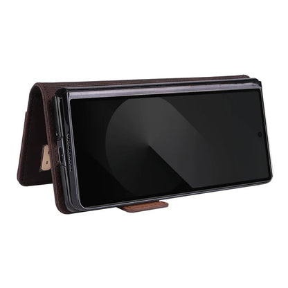 For Samsung Galaxy Z Fold6 5G Case Wallet Leather Folding Phone Cover Hardware Decor