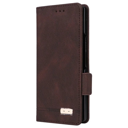 For Samsung Galaxy Z Fold6 5G Case Wallet Leather Folding Phone Cover Hardware Decor
