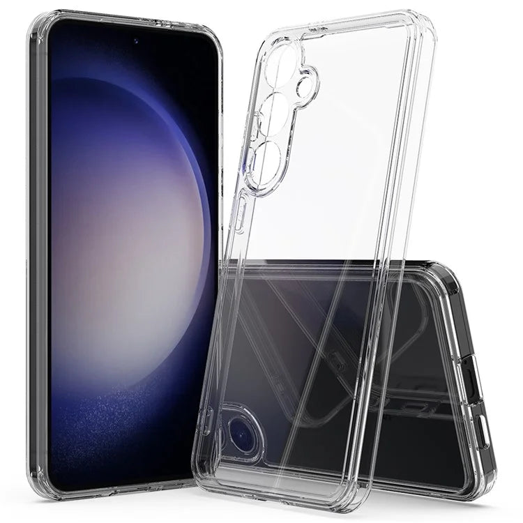 For Samsung Galaxy S24 FE Case TPU+Acrylic Shockproof Clear Phone Cover