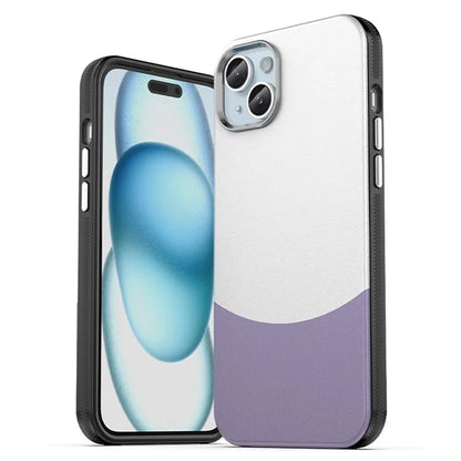 For iPhone 15 Case Leather Coated PC+TPU Phone Cover Compatible with MagSafe