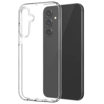 NORTHJO For Samsung Galaxy S24 FE Case Clear TPU Phone Cover with Tempered Glass Film