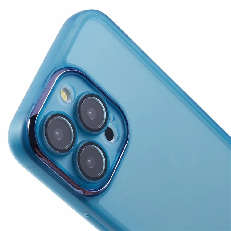 DKSM Series For iPhone 14 Pro Max Case Electroplated Camera Frame TPU Phone Cover