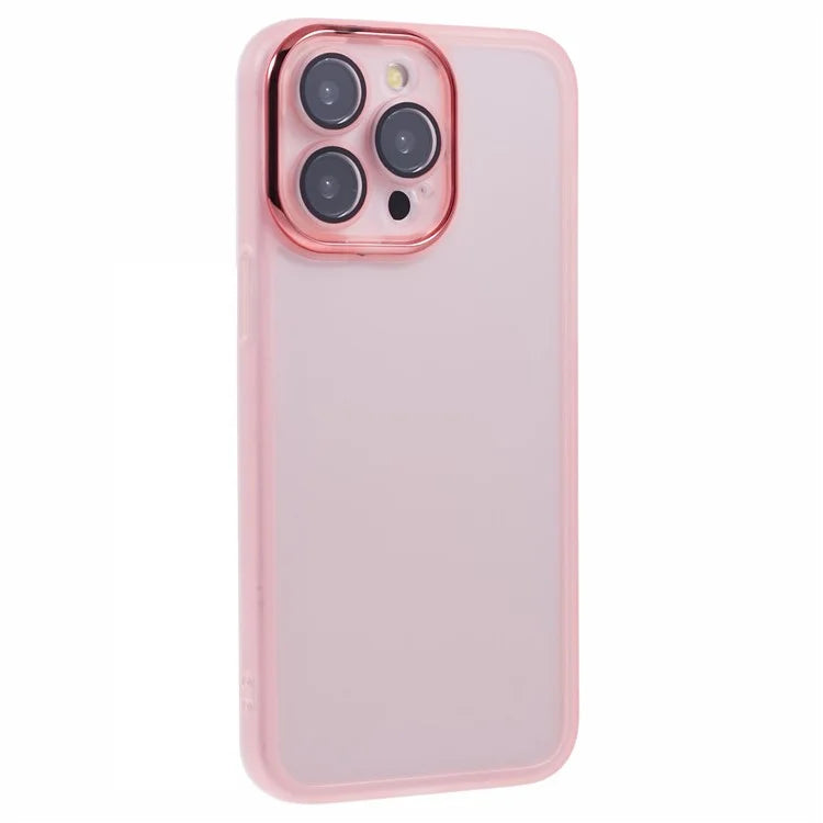 DKSM Series For iPhone 14 Pro Case Electroplated Camera Frame TPU Phone Cover