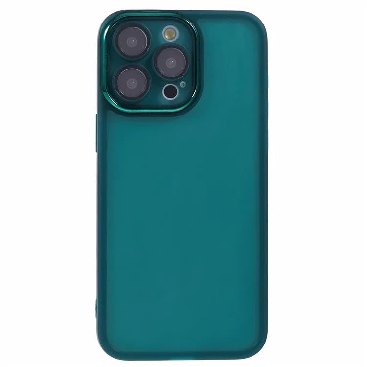 DKSM Series For iPhone 15 Pro Case Electroplated Camera Frame TPU Phone Cover