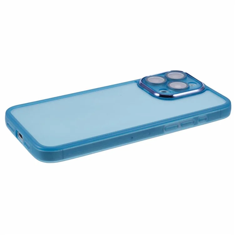 DKSM Series For iPhone 15 Pro Case Electroplated Camera Frame TPU Phone Cover