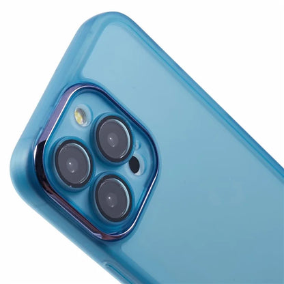 DKSM Series For iPhone 15 Pro Case Electroplated Camera Frame TPU Phone Cover