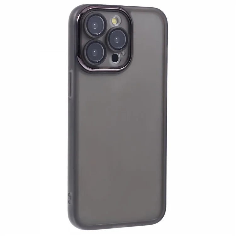 DKSM Series For iPhone 15 Pro Case Electroplated Camera Frame TPU Phone Cover