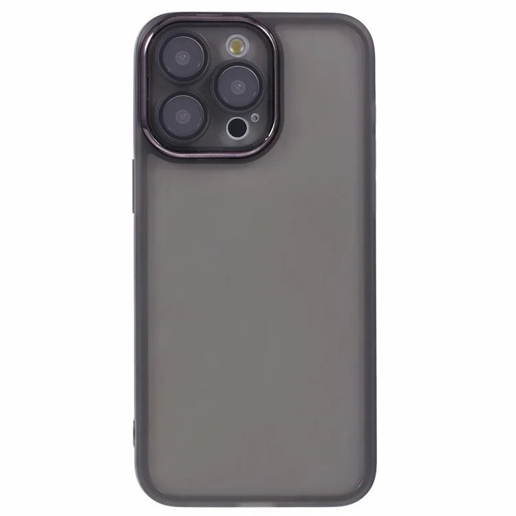 DKSM Series For iPhone 15 Pro Case Electroplated Camera Frame TPU Phone Cover