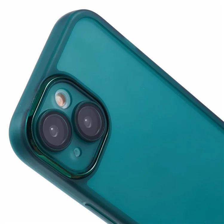 DKSM Series For iPhone 14 Case Electroplated Camera Frame TPU Phone Cover