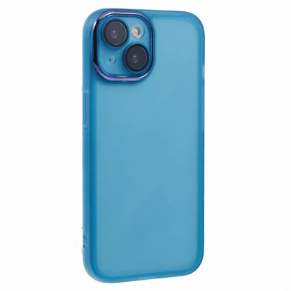 DKSM Series For iPhone 14 Case Electroplated Camera Frame TPU Phone Cover