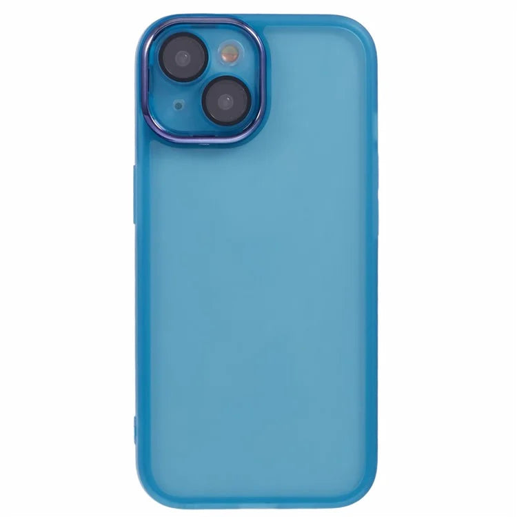 DKSM Series For iPhone 14 Case Electroplated Camera Frame TPU Phone Cover