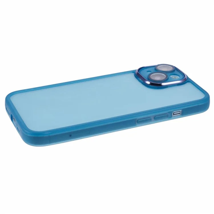 DKSM Series For iPhone 14 Case Electroplated Camera Frame TPU Phone Cover