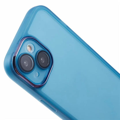 DKSM Series For iPhone 14 Case Electroplated Camera Frame TPU Phone Cover