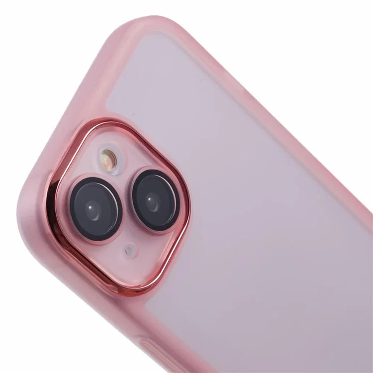 DKSM Series For iPhone 14 Case Electroplated Camera Frame TPU Phone Cover