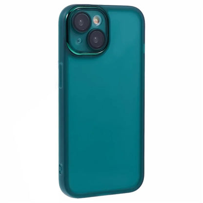 DKSM Series For iPhone 15 Plus Case Electroplated Camera Frame TPU Phone Cover