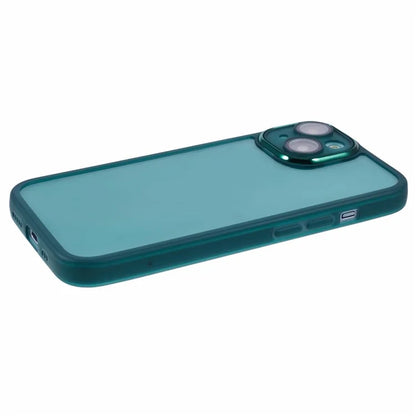 DKSM Series For iPhone 15 Plus Case Electroplated Camera Frame TPU Phone Cover