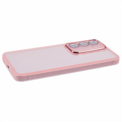 DKSM Series For Samsung Galaxy S23 FE Case Electroplated Camera Frame TPU Phone Cover