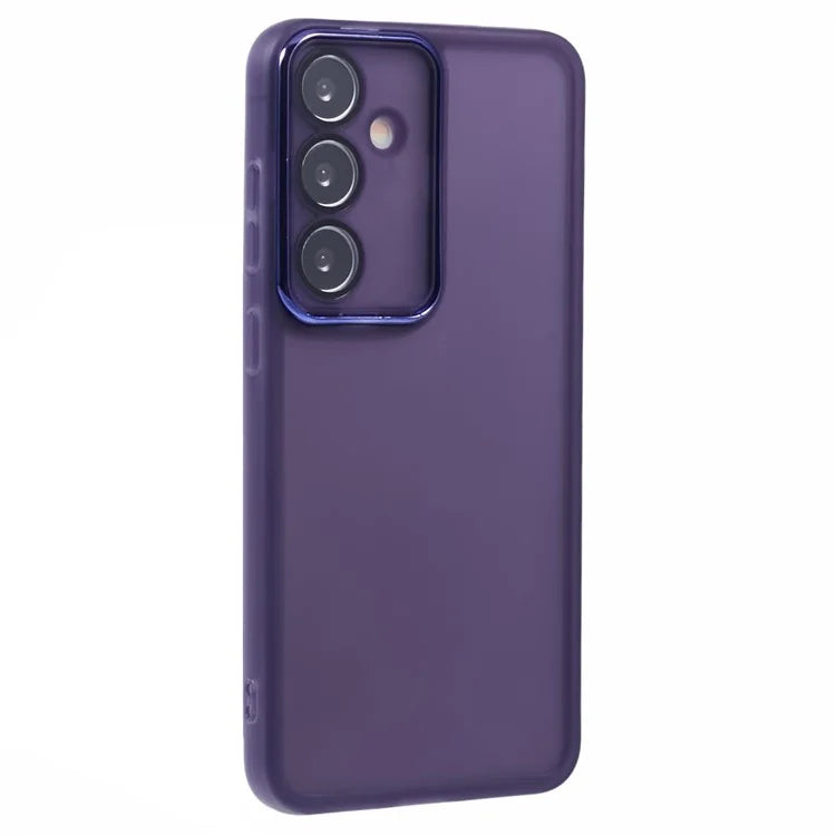 DKSM Series For Samsung Galaxy S23 FE Case Electroplated Camera Frame TPU Phone Cover