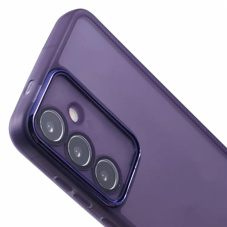 DKSM Series For Samsung Galaxy S23 FE Case Electroplated Camera Frame TPU Phone Cover