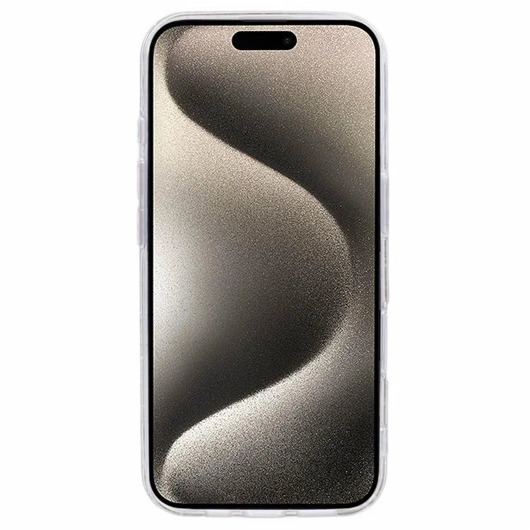 For iPhone 16 Plus Case Protective Soft TPU Phone Cover with Glittery Surface