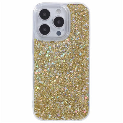 For iPhone 16 Pro Max Case Glittery Design Anti-Drop Soft TPU Phone Cover