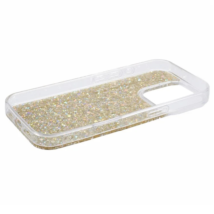 For iPhone 16 Pro Max Case Glittery Design Anti-Drop Soft TPU Phone Cover