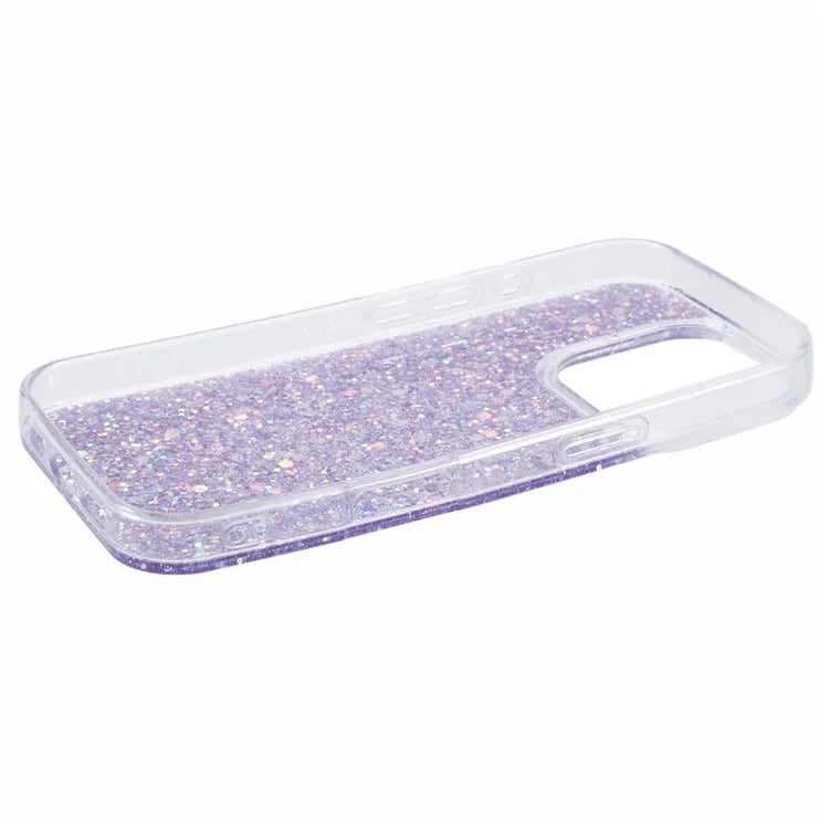 For iPhone 16 Pro Max Case Glittery Design Anti-Drop Soft TPU Phone Cover