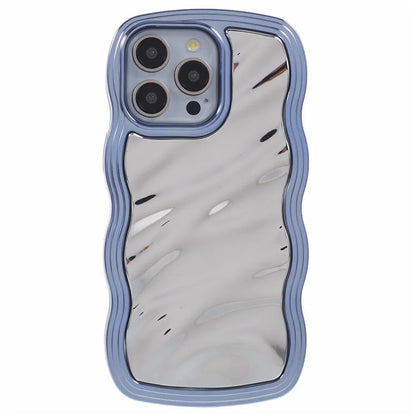 WT Series For iPhone 15 Pro Max Case Curly Wave Frame TPU Electroplating Phone Cover