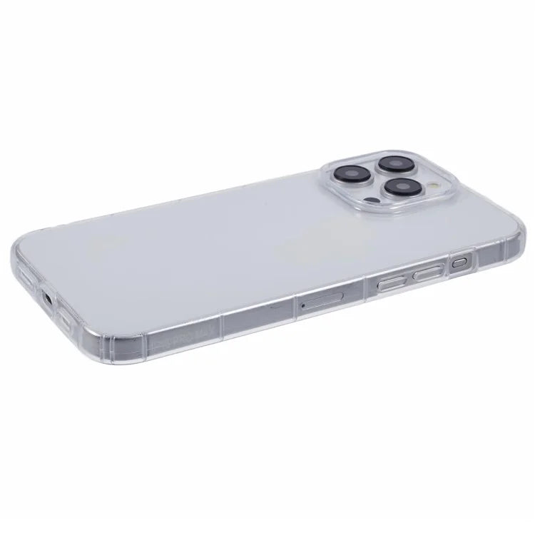 For  iPhone 15 Pro Max Case TPU Anti-Scratch Clear Back Phone Cover