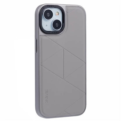 X-LEVEL For iPhone 14 / 13 Case Leather+PC+TPU Protective Phone Cover Geometric Pattern Lines