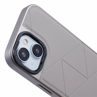 X-LEVEL For iPhone 14 / 13 Case Leather+PC+TPU Protective Phone Cover Geometric Pattern Lines