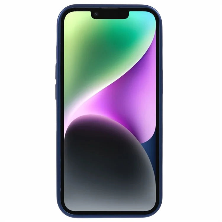 X-LEVEL For iPhone 14 / 13 Case Leather+PC+TPU Protective Phone Cover Geometric Pattern Lines