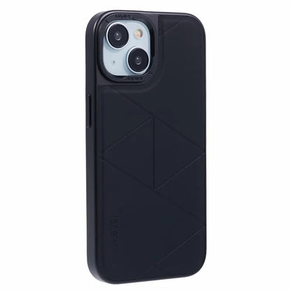 X-LEVEL For iPhone 14 / 13 Case Leather+PC+TPU Protective Phone Cover Geometric Pattern Lines
