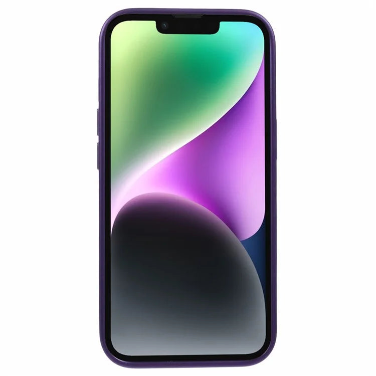 X-LEVEL For iPhone 14 / 13 Case Leather+PC+TPU Protective Phone Cover Geometric Pattern Lines