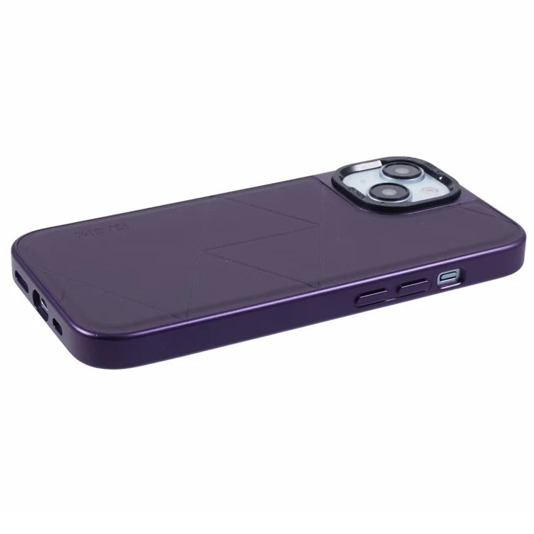 X-LEVEL For iPhone 14 / 13 Case Leather+PC+TPU Protective Phone Cover Geometric Pattern Lines