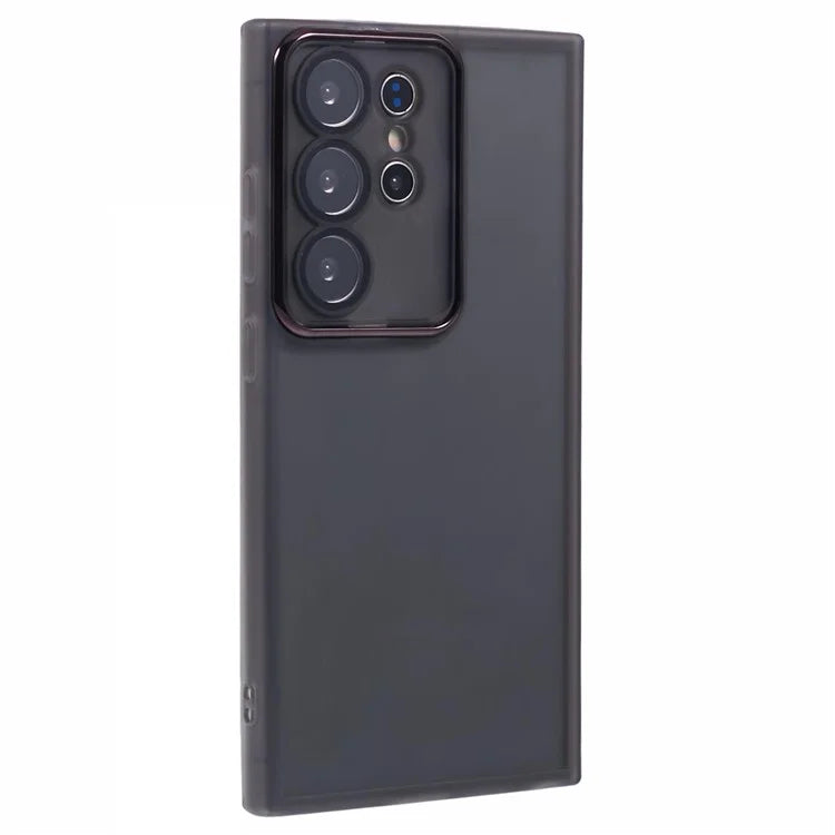 DKSM Series For Samsung Galaxy S22 Ultra 5G Case Electroplated Camera Frame TPU Phone Cover
