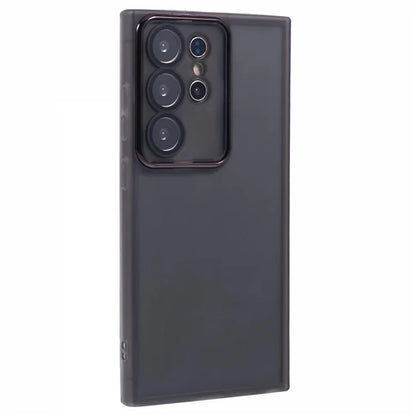 DKSM Series For Samsung Galaxy S22 Ultra 5G Case Electroplated Camera Frame TPU Phone Cover