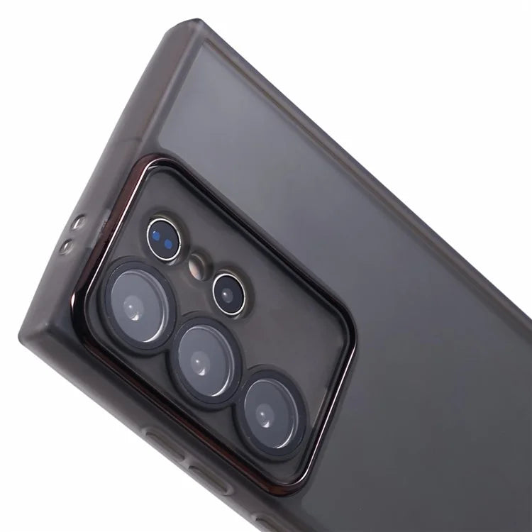 DKSM Series For Samsung Galaxy S22 Ultra 5G Case Electroplated Camera Frame TPU Phone Cover