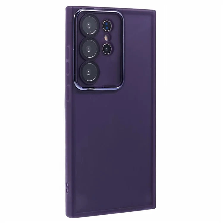 DKSM Series For Samsung Galaxy S22 Ultra 5G Case Electroplated Camera Frame TPU Phone Cover
