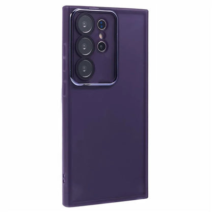 DKSM Series For Samsung Galaxy S22 Ultra 5G Case Electroplated Camera Frame TPU Phone Cover