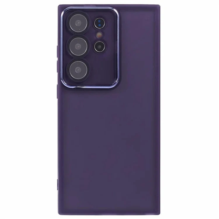 DKSM Series For Samsung Galaxy S22 Ultra 5G Case Electroplated Camera Frame TPU Phone Cover