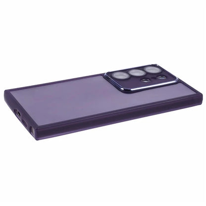 DKSM Series For Samsung Galaxy S22 Ultra 5G Case Electroplated Camera Frame TPU Phone Cover
