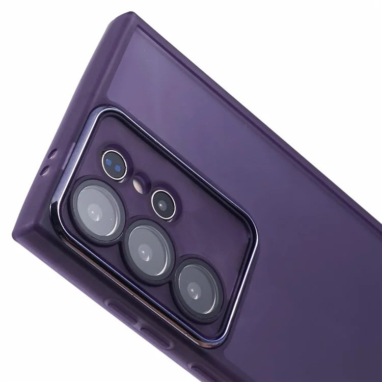 DKSM Series For Samsung Galaxy S22 Ultra 5G Case Electroplated Camera Frame TPU Phone Cover