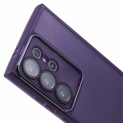 DKSM Series For Samsung Galaxy S22 Ultra 5G Case Electroplated Camera Frame TPU Phone Cover