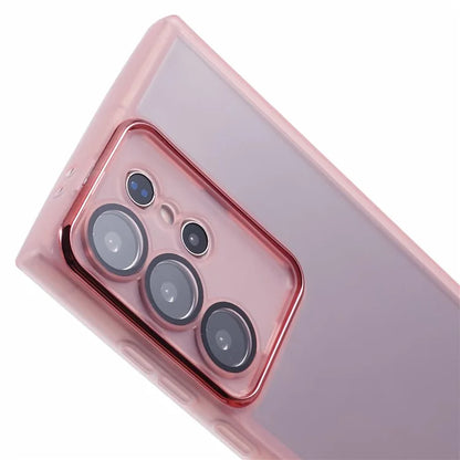 DKSM Series For Samsung Galaxy S22 Ultra 5G Case Electroplated Camera Frame TPU Phone Cover