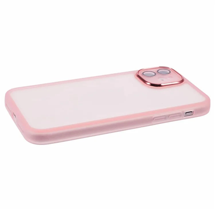 DKSM Series For iPhone 12 Case Electroplated Camera Frame TPU Phone Cover