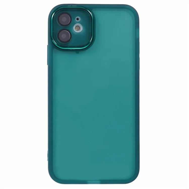 DKSM Series For iPhone 12 Case Electroplated Camera Frame TPU Phone Cover