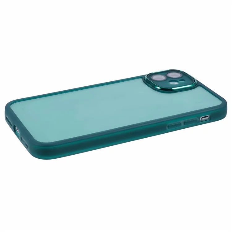 DKSM Series For iPhone 12 Case Electroplated Camera Frame TPU Phone Cover