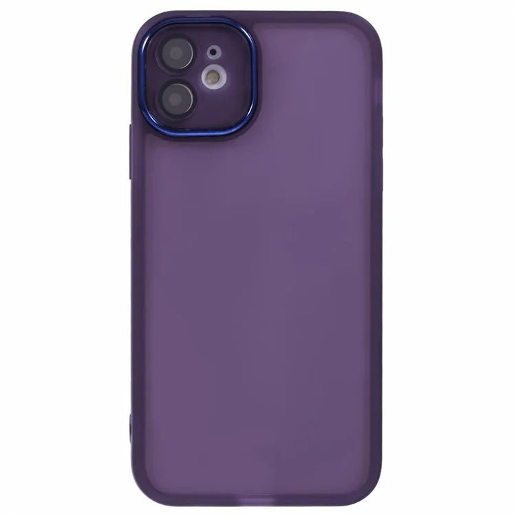 DKSM Series For iPhone 12 Case Electroplated Camera Frame TPU Phone Cover